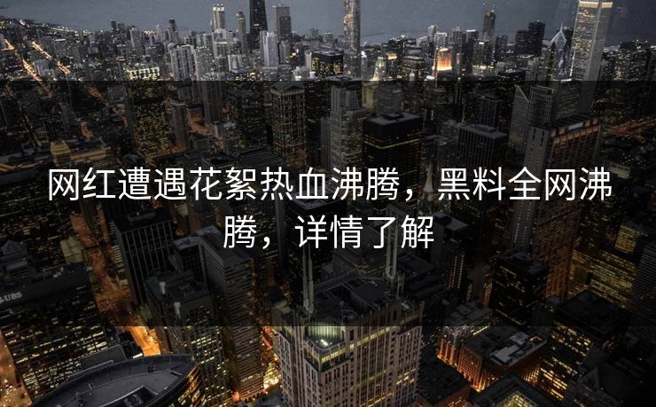 网红遭遇花絮热血沸腾，黑料全网沸腾，详情了解